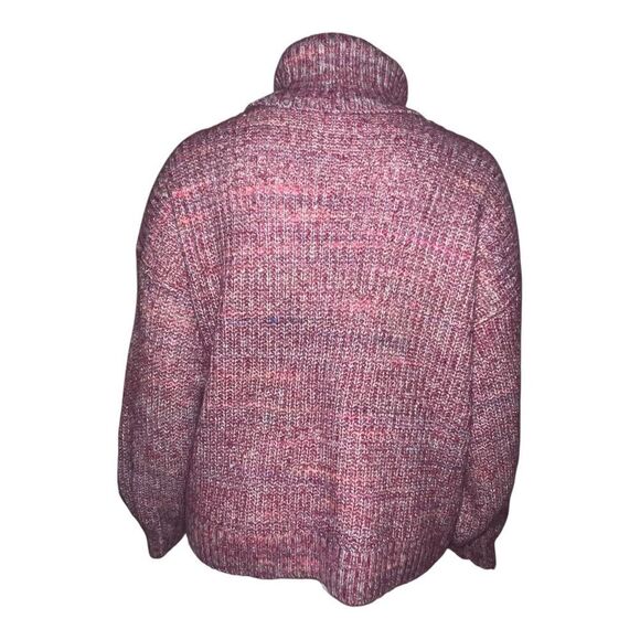 Old Navy Plus Size Pink Cozy Marled Shaker Stitch Turtleneck Sweater 2X NWOT - Picture 5 of 9